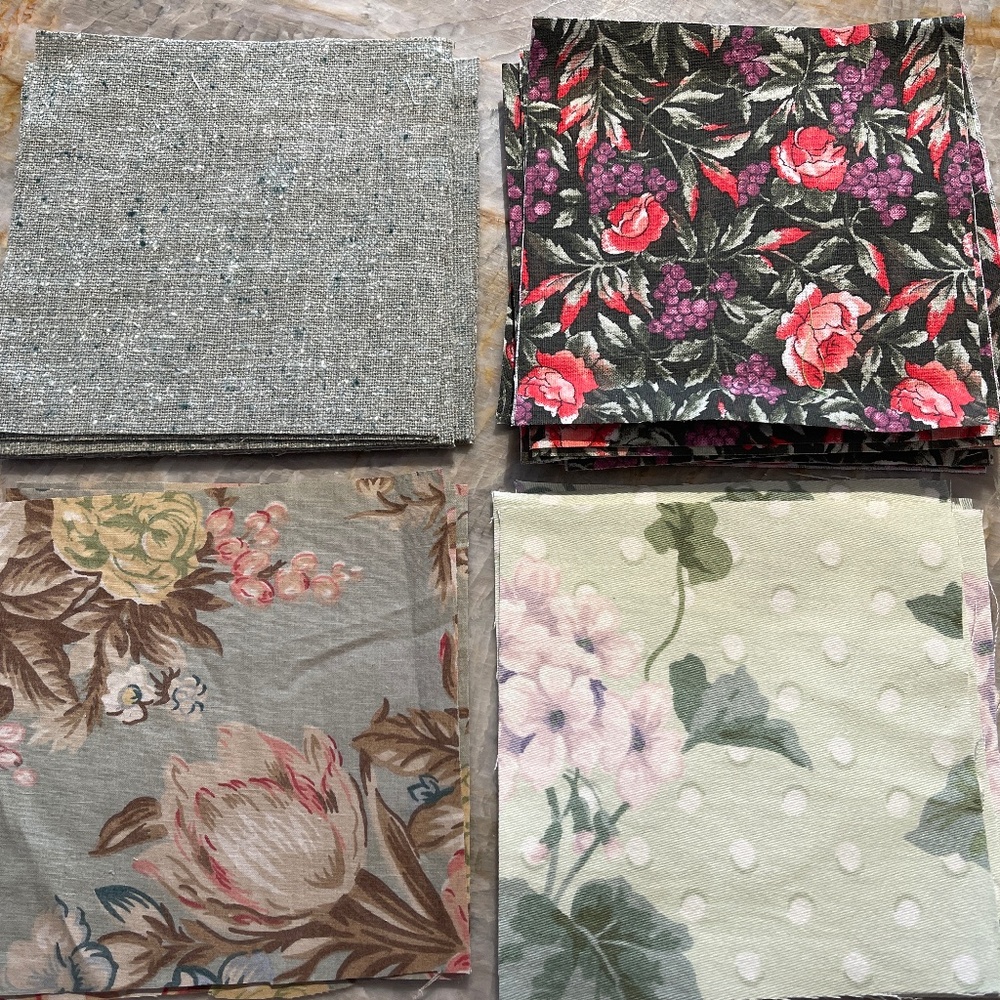 40 Precut 5" Quilt Squares Assorted Fabric Charm Pack